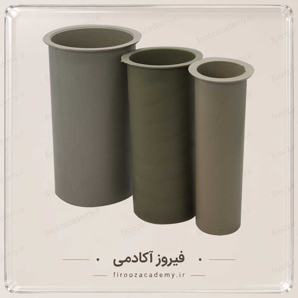 قالب شمع سازی (جنس پلاستیک) - مدل استوانه (ارتفاع 15سانت)