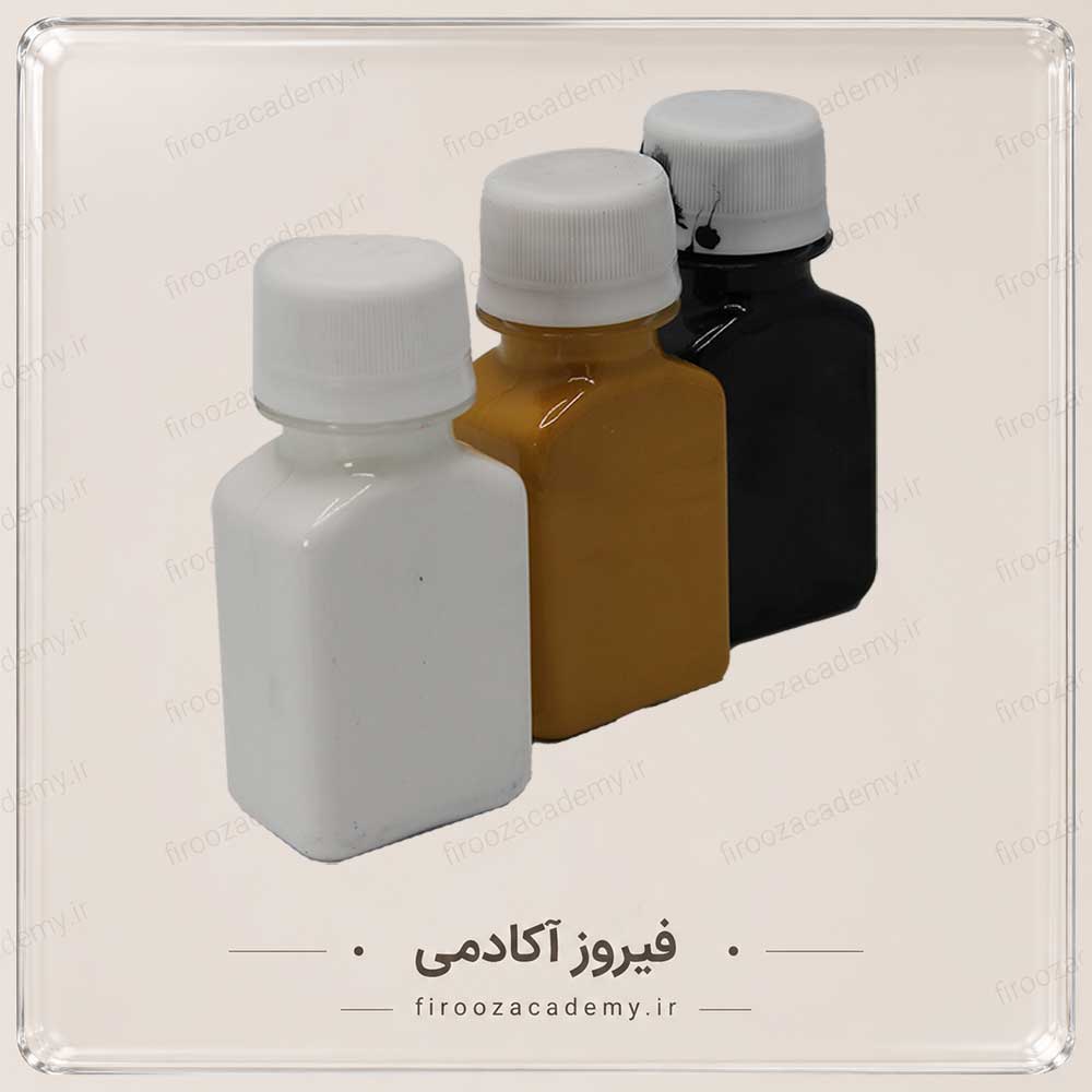 رنگ اکرولیک مشکی 60 میل