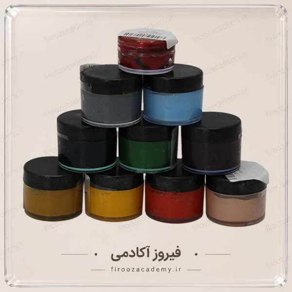 رنگ خمیری رزین (فیروزه ای) 25گرم