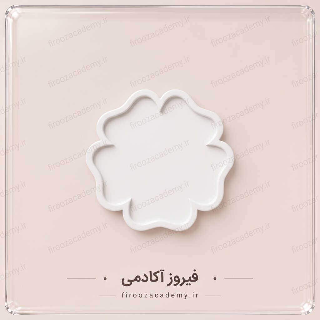 قالب سیلیکونی (مدل گل 5 پر) - قطر 15سانت