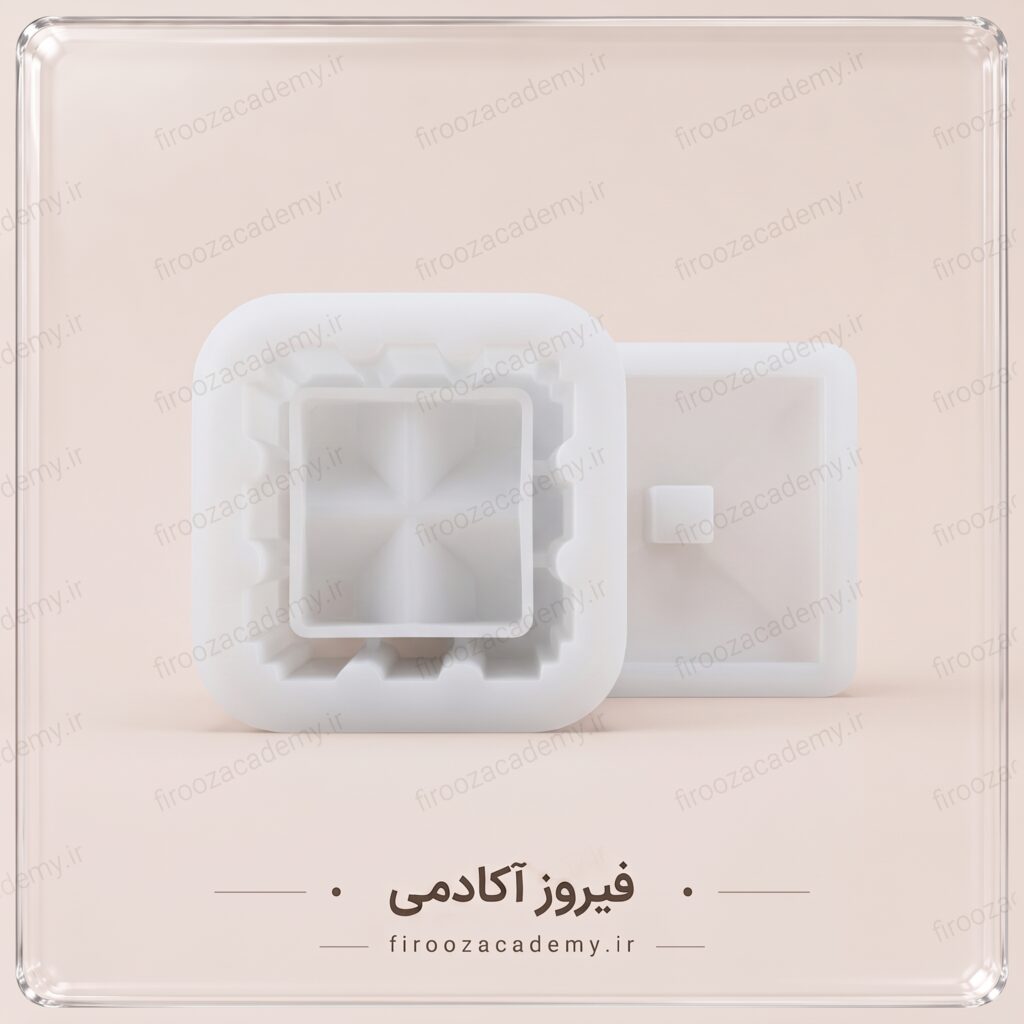 قندان مربع کریستال