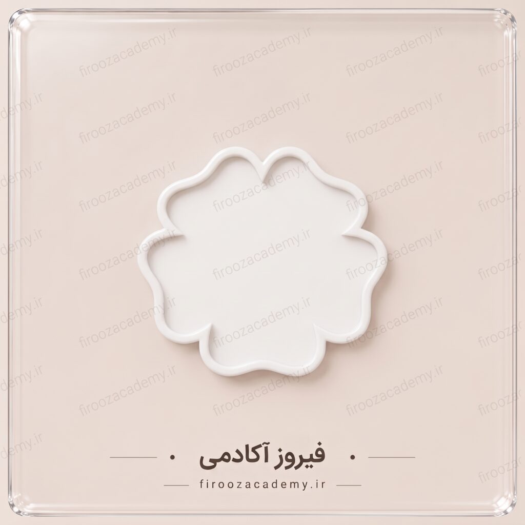 قالب سیلیکونی (مدل گل 5 پر) - قطر 25 سانت