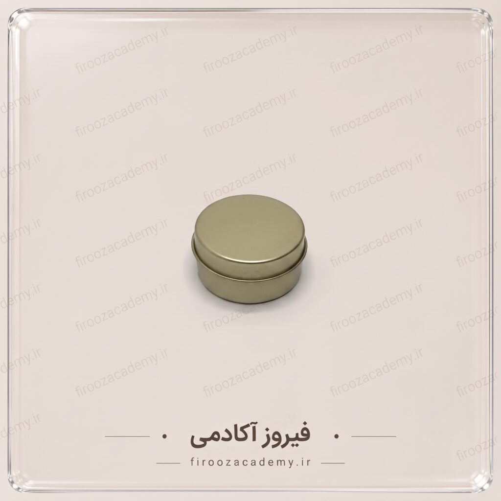 قوطی کوتاه کوچک طلایی
