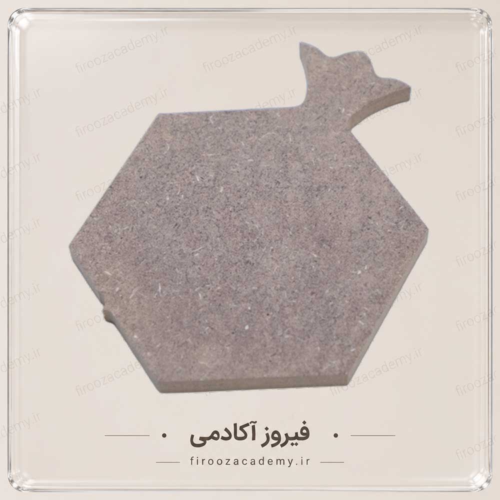 بیس چوبی - تخته سرو (مدل انار 6 ضلعی)