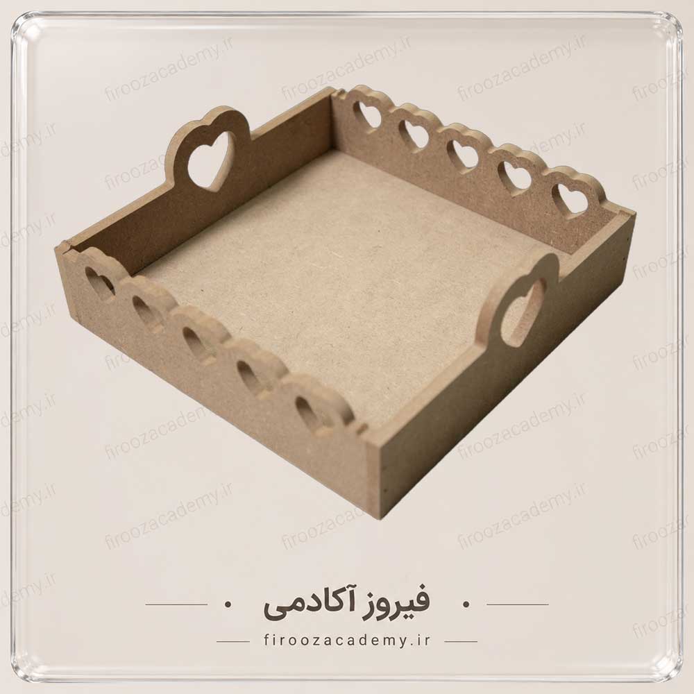 سینی چوبی کوچک بیس چوبی - سینی چوبی کوچک - Image 1