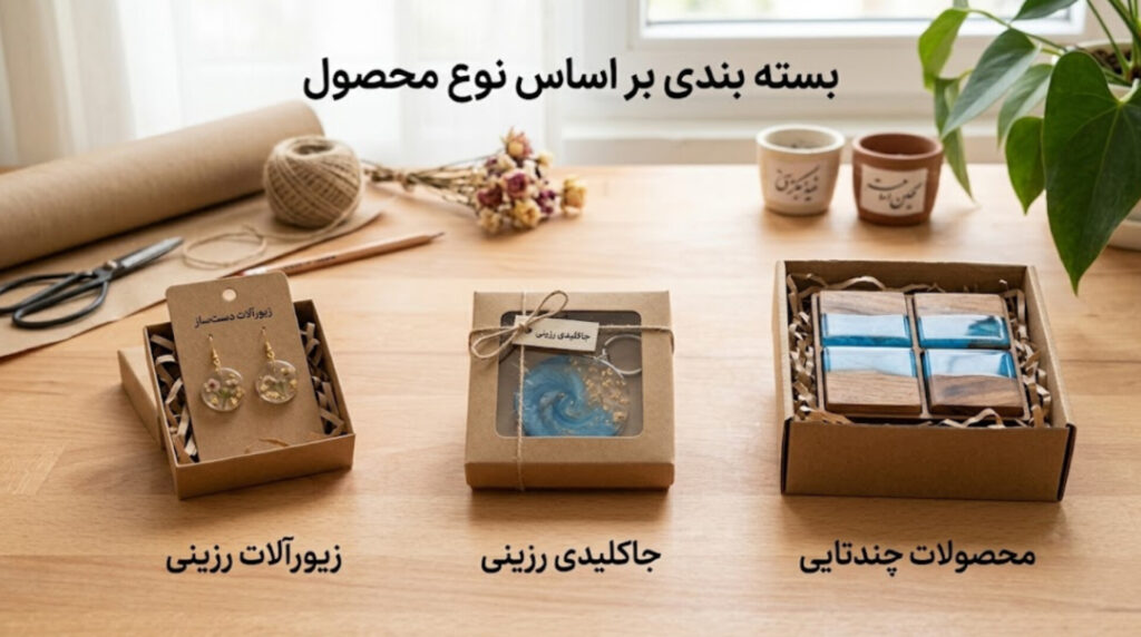 بسته بندی محصولات رزینی بر اساس نوع محصول